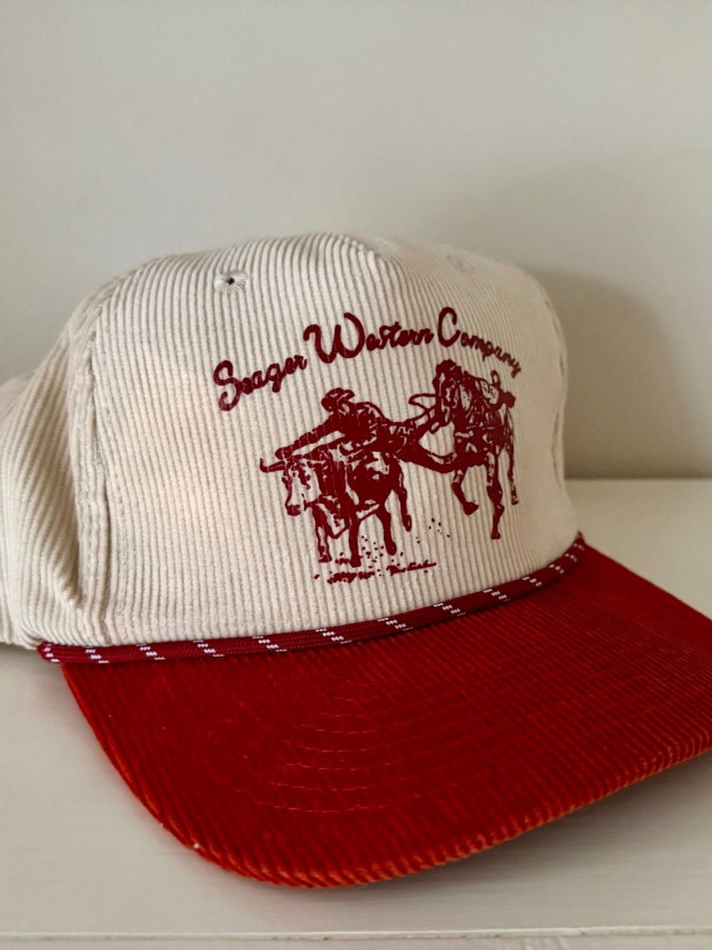 Seager Los Rios Canvas Snapback Cream/Red